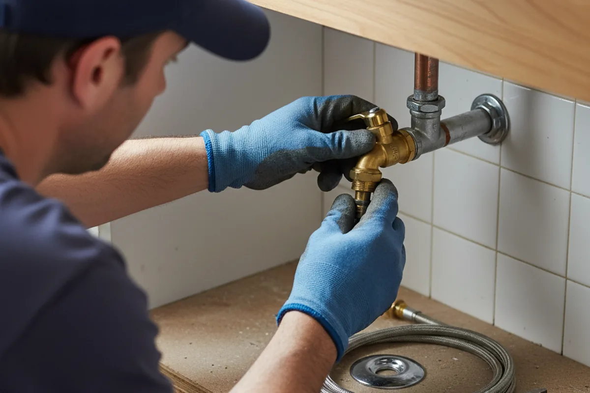 Shutoff valve and fitting work during Faucet and Fixture Repair in Jonesboro